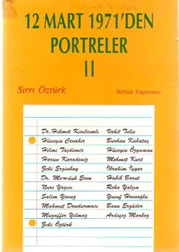 12 Mart 1971'den Portreler II