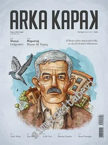Arka Kapak Kitap ve Kültür Dergisi - Dosya: Gölgesizler ve Hasan Ali Toptaş - Sayı: 14      Kasım