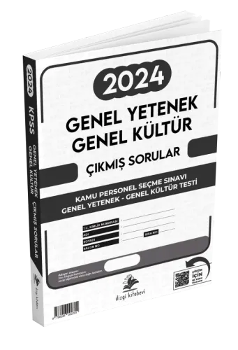 Dizgi Kitap Yayınları KPSS Genel Yetenek Genel Kültür Video Çözümlü 2024 Sınavı Tek Fasikül Orijinal Çıkmış Sorular
