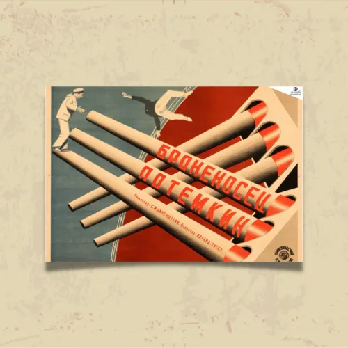 POSTER 0080 - POTEMKİN ZIRHLISI - SOVYET FİLM AFİŞİ - KUŞE KAĞIT (33X48)