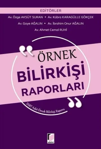 Örnek Bilirkişi Raporları 2700 Adet örnek Rapor