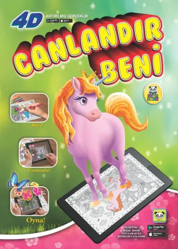 Canlandır Beni Kız Sihirli Boyama Kitabı