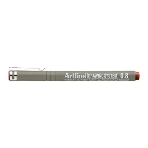 Artline Drawing System 0.8 Çizim Kalemi Uç:0,8mm Sepia