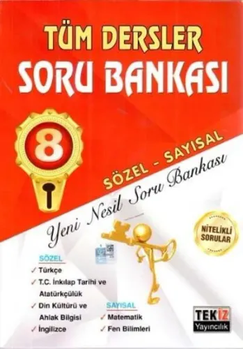 Tekiz 8. Sınıf Tüm Dersler Sözel Sayısal Soru Bankası-YENİ