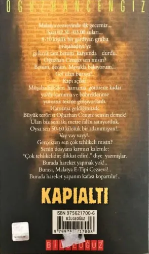 Kapıaltı / Cezaevi Günlüğü Oğuzhan Cengiz Bilgeoğuz