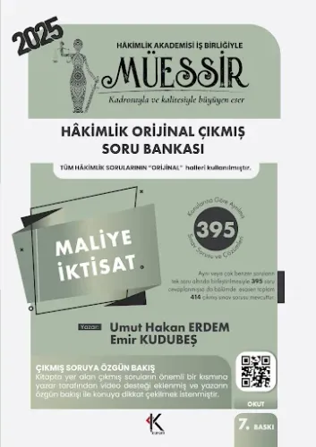 MÜESSİR Hakimlik Maliye, İktisat Orijinal Çıkmış Soru Bankası Çözümlü