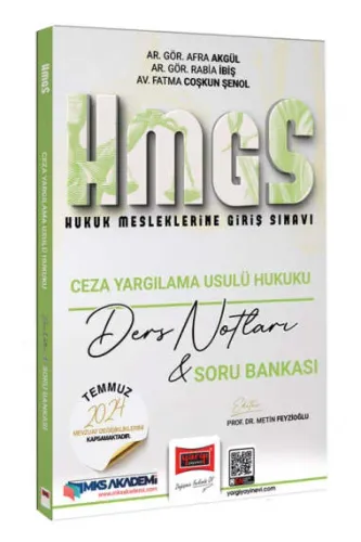 Yargı Yayınları 2025 HMGS Ceza Yargılama Usulü Hukuku Ders Notları ve Soru Bankası