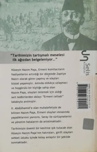 Hatıralarım "Ermeni Olaylarının İçyüzü" Hüseyin Nazım Paşa Selis Kitap