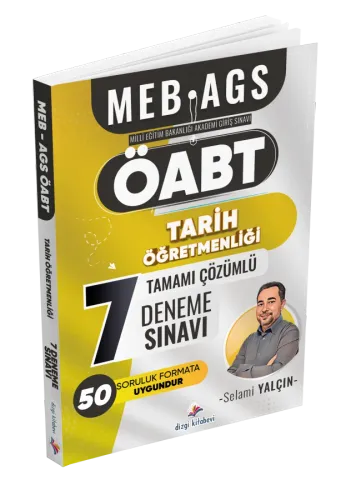 Dizgi Kitap Yayınları 2025 ÖABT MEB AGS Tarih Öğretmenliği Tamamı Çözümlü Fasiküller Halinde 7 Deneme Sınavı