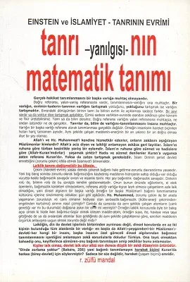 Tanrı Yanılgısının Matematik Tanımı