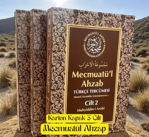 KARTON KAPAK MECMUATÜL AHZAB TÜRKÇE MEAL 3 CİLT Ahmed Ziyaüddin Gümüşh