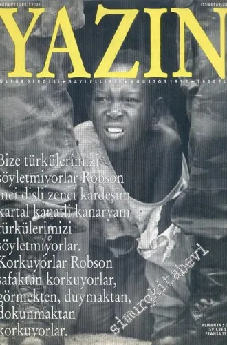 Avrupa'da ve Türkiye'de Yazın: Kültür Dergisi - İki Ayda Bir Yayınlanr - 51    11  Ağustos 1992