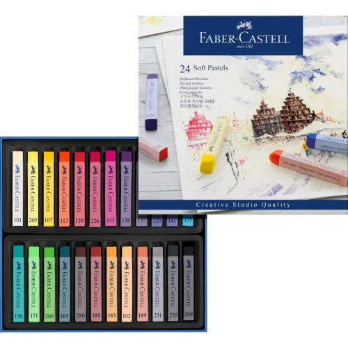 Faber- Castell Creative Studio Toz Pastel Boya (Soft) 24'lü Tam