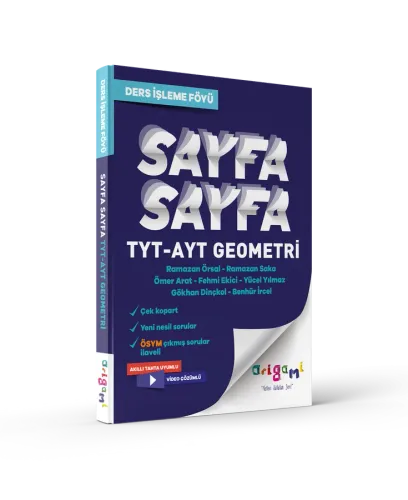 TAMMAT TYTAYT GEOMETRİ SAYFA SAYFA DERS İŞLEME FÖYÜ