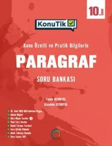 Okyanus Yayınları 10. Sınıf KonuTik Paragraf Soru Bankası