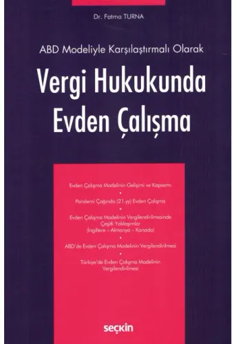 Vergi Hukukunda Evden Çalışma