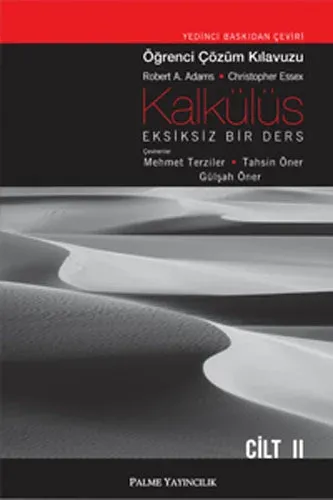 Kalkülüs Eksiksiz Bir Ders Öğrenci Çözüm Klavuzu Cilt 2