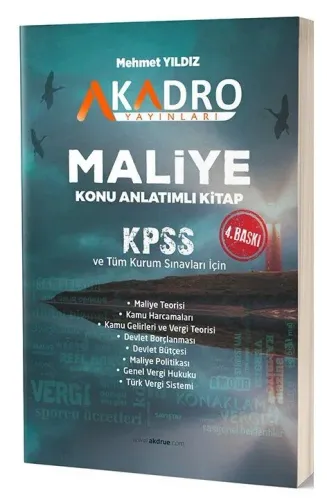 A Kadro Yayınları KPSS A Grubu Maliye Konu Anlatımlı