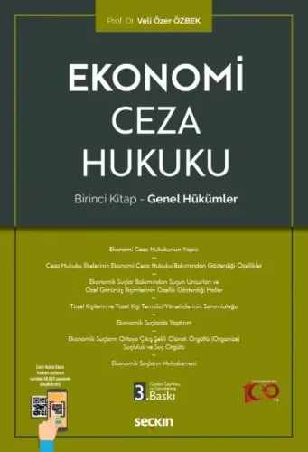 Ekonomi Ceza Hukuku – Birinci Kitap Genel Hükümler