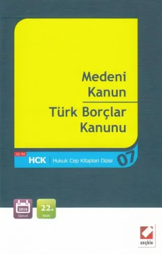 Medeni Kanun- Türk Borçlar Kanunu