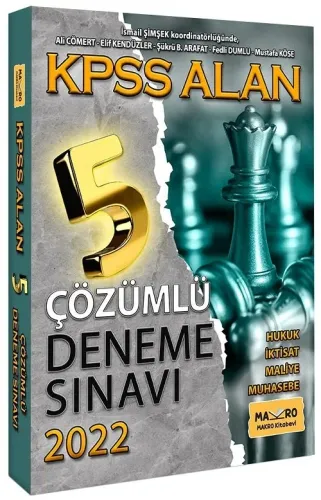 Makro Kitap 2022 KPSS A Grubu 5 Deneme Çözümlü