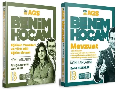 Benim Hocam Yayınları 2026 MEB-AGS Eğitimin Temelleri ve Türk Milli Eğitim Sistemi ve Mevzuat Konu 2'li Set