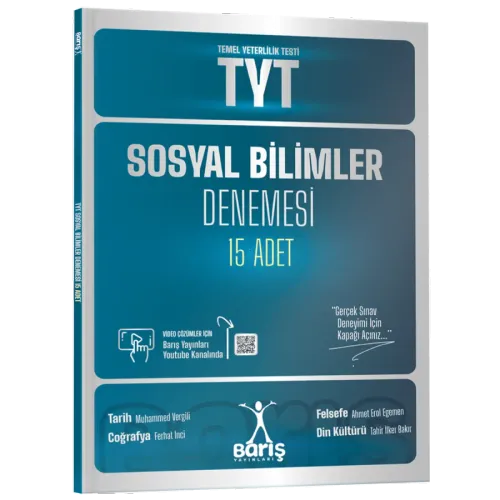 Barış Yayınları TYT Sosyal Bilimler Denemesi 15 Adet