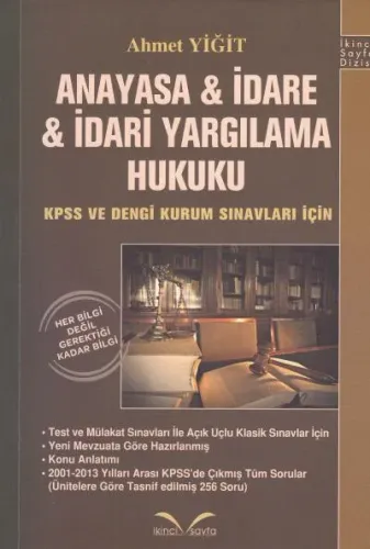 Anayasa - İdare - İdari Yargılama Hukuku