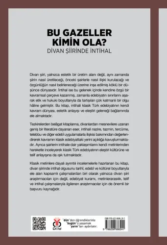 Bu Gazeller Kimin Ola? Divan Şiirinde İntihal Serpil Mutlu Kırlı Bu Gazeller Kimin Ola? Divan Şiirinde İntihal Serpil Mutlu Kırlı
