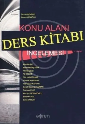 Konu Alanı Ders Kitabı İncelemesi