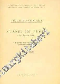 Uygurca Metinler 1: Kuanşi İm Pusar ( Ses İşiten İlah ) -         1960