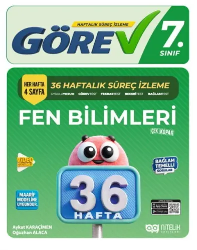 NİTELİK 7. SINIF FEN BİLİMLERİ 36 HAFTA FÖYLERİ