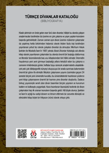 Türkçe Divanlar Kataloğu (Bibliyografya) M. Fatih Köksal Türkçe Divanlar Kataloğu (Bibliyografya) M. Fatih Köksal