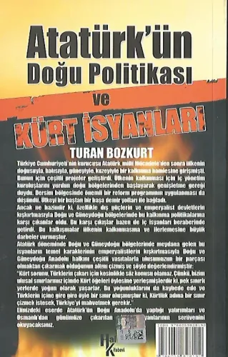 Atatürk’ün Doğu Politikası Ve Kürt İsyanları Turan Bozkurt Halk Kitabe