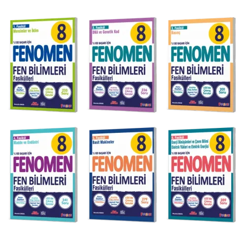 Fenomen Okul 8. Sınıf Fenomen Fen Bilimleri Fasikül Seti