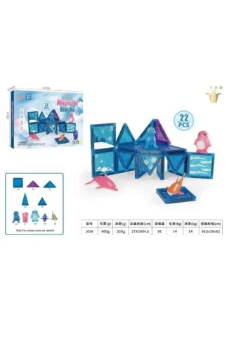 J058 METAŞ MAGNETIC BLOCKS 22 PARÇA