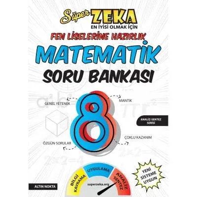 Nar Test 8. Sınıf Süper Zeka Fen Liselerine Hazırlık Matematik Soru Bankası