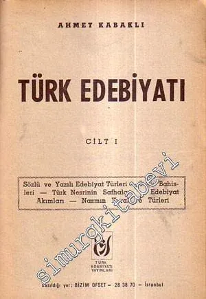 Türk Edebiyatı 3 Cilt TAKIM -        1983