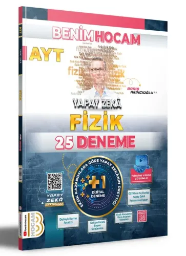 Benim Hocam Yayınları 2024 AYT Yapay Zekâ Fizik 25 Deneme