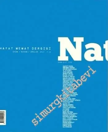 Natama Üç Aylık Hayat Memat Dergisi - Sayı: 12      Ekim, Kasım, Aralık
