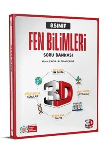 3D 8.SINIF FEN BİLİMLERİ SORU BANKASI