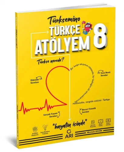 ARI 8.Sınıf TÜRKÇEMİNO TÜRKÇE ATÖLYEM  + Yazılı Eki