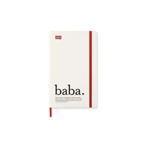 LUGAT365 13X21 80 yp CİLTLİ LASTİKLİ DEFTER Çizgili BABA