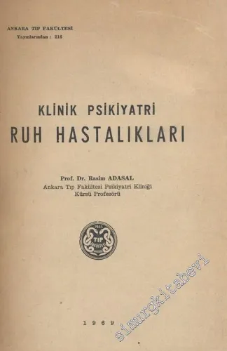 Klinik Psikiyatri Ruh Hastalıkları -        1969