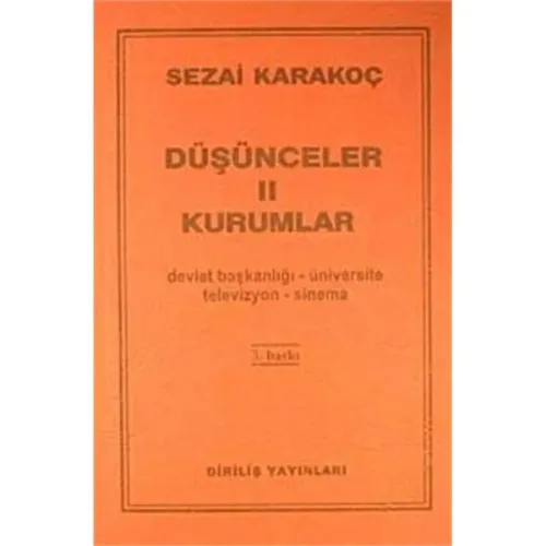 Düşünceler -2 Kurumlar