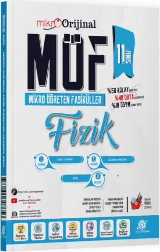 Orijinal Mikro 11. Sınıf Fizik MÖF Mikro Öğreten Fasikül Set