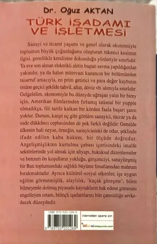 Türk İşadamı ve İşletmesi Dr. Oğuz Aktan Gündoğan Yayınları