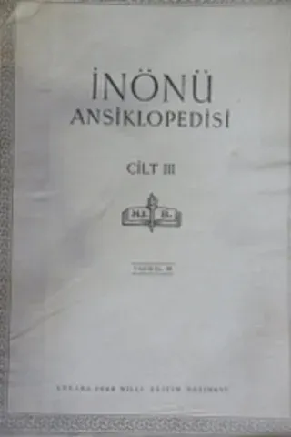 İnönü Ansiklopedisi Cilt III Fasikül 18