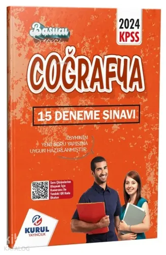 Kurul Yayıncılık KPSS Başucu Serisi Coğrafya Çözümlü 15 Deneme Sınavı