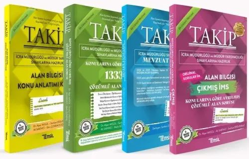 Takip İcra Müdürlüğü ve Müdür Yardımcılığı Sınavlarına Hazırlık Alan Bilgisi Seti